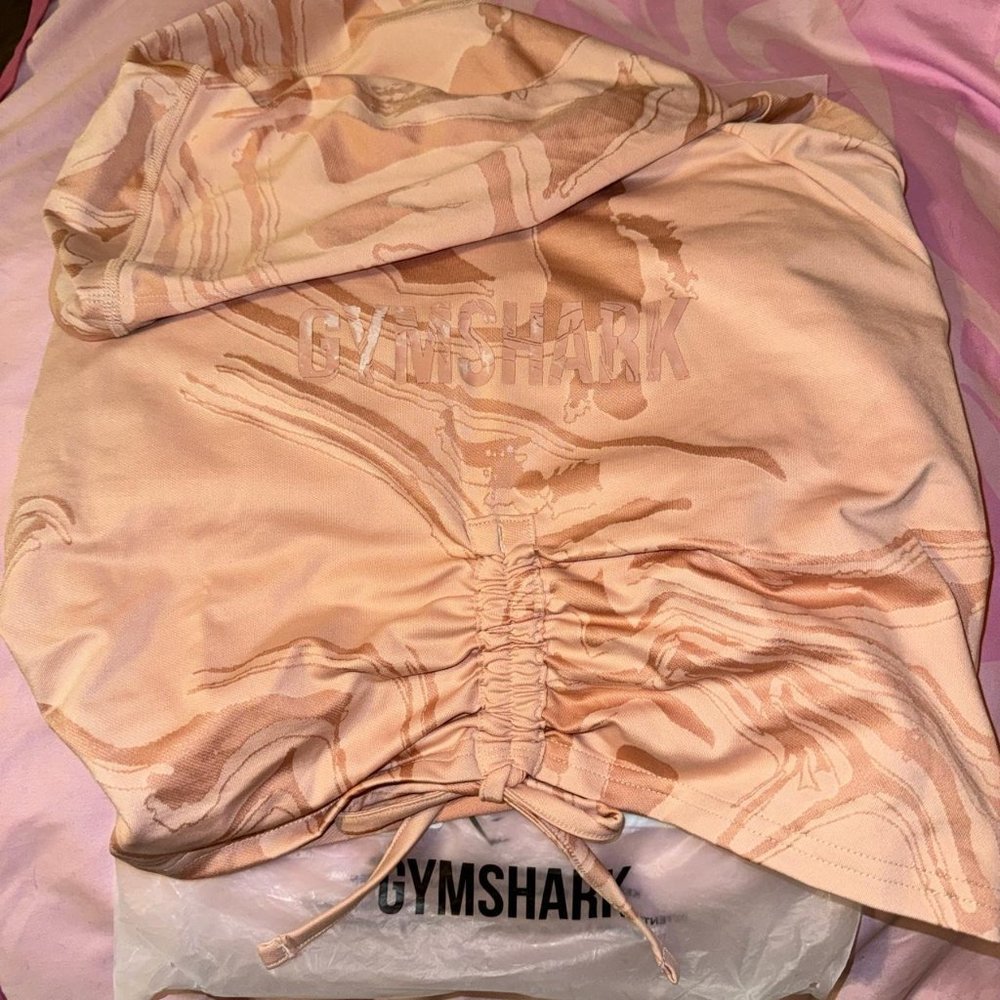 GymShark Peach Earthy Pattern Hoodie